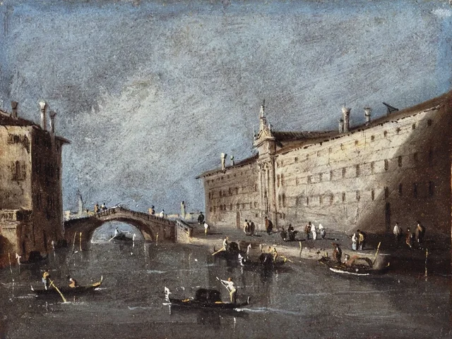 La isla de San Cristoforo, cerca de Murano, Francesco Guardi