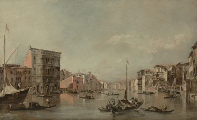 The Grand Canal in Venice with Palazzo Bembo, Francesco Guardi