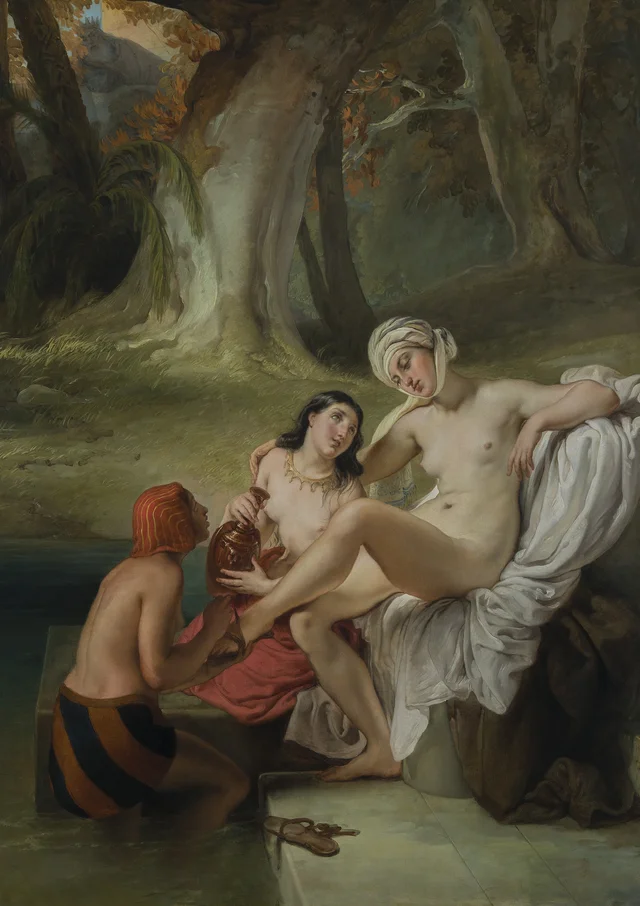 Betsabé en el baño, Francesco Hayez
