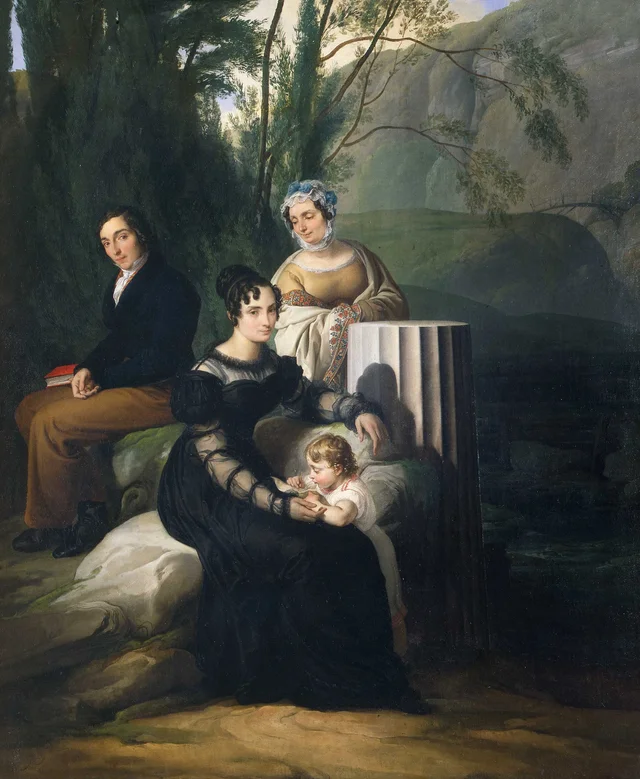 Retrato de la familia Borri Stampa