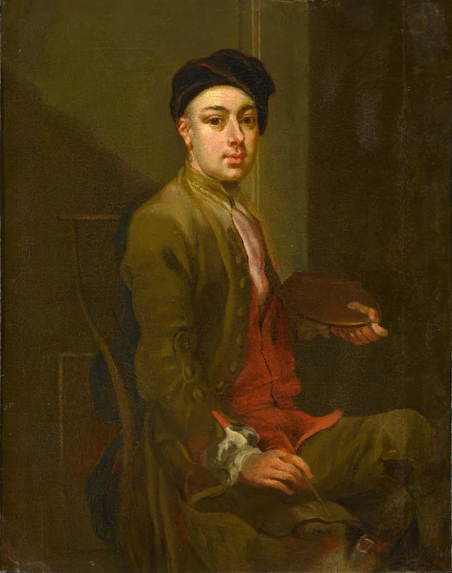 Self-Portrait of the Artist in His Studio, Francis Hayman