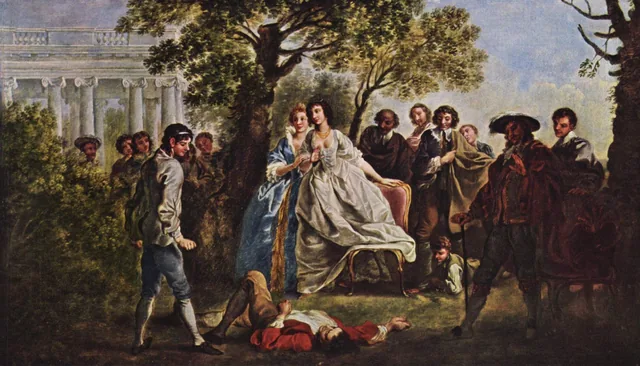 The Wrestling Scene from ‘As You Like It’, Francis Hayman