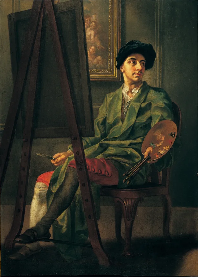 Portrait of the Artist at His Easel, Francis Hayman