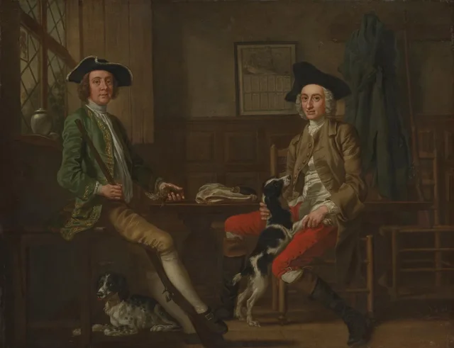 Thomas Nuthall et son ami Hambleton Custance, Francis Hayman