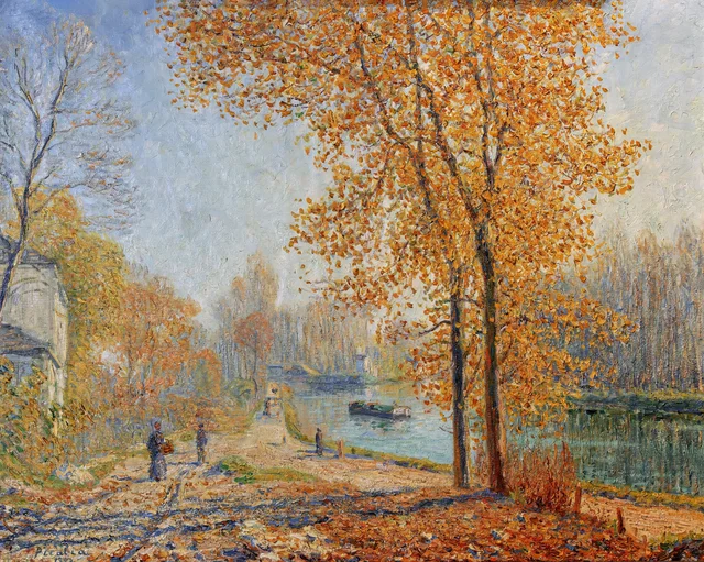 Les Bords du Loing, effet d'automne le matin à Moret, Francis Picabia