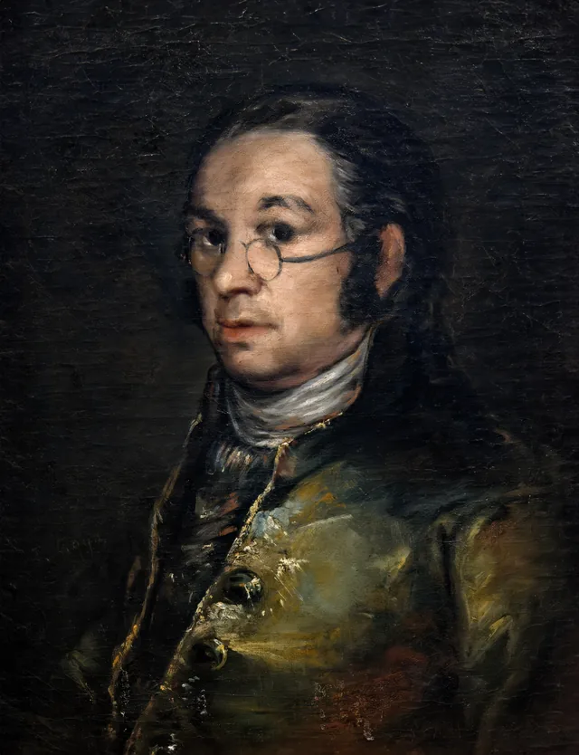 Self portrait with spectacles, Francisco de Goya