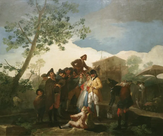 The blind guitarist, Francisco de Goya