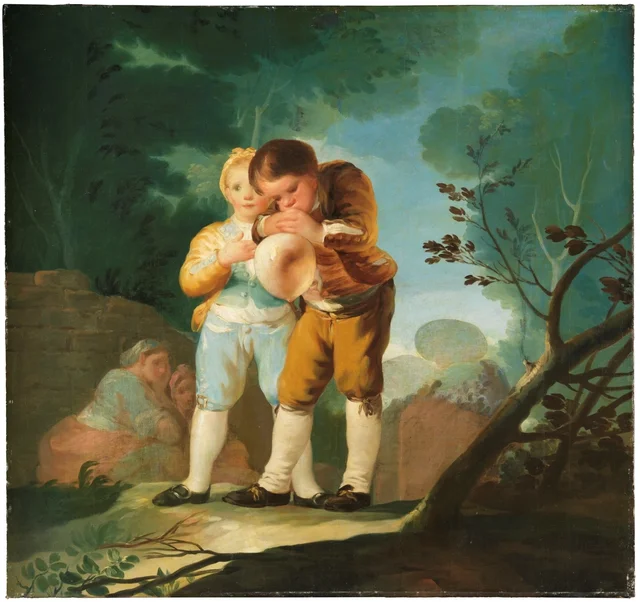 Children inflating a bladder, Francisco de Goya