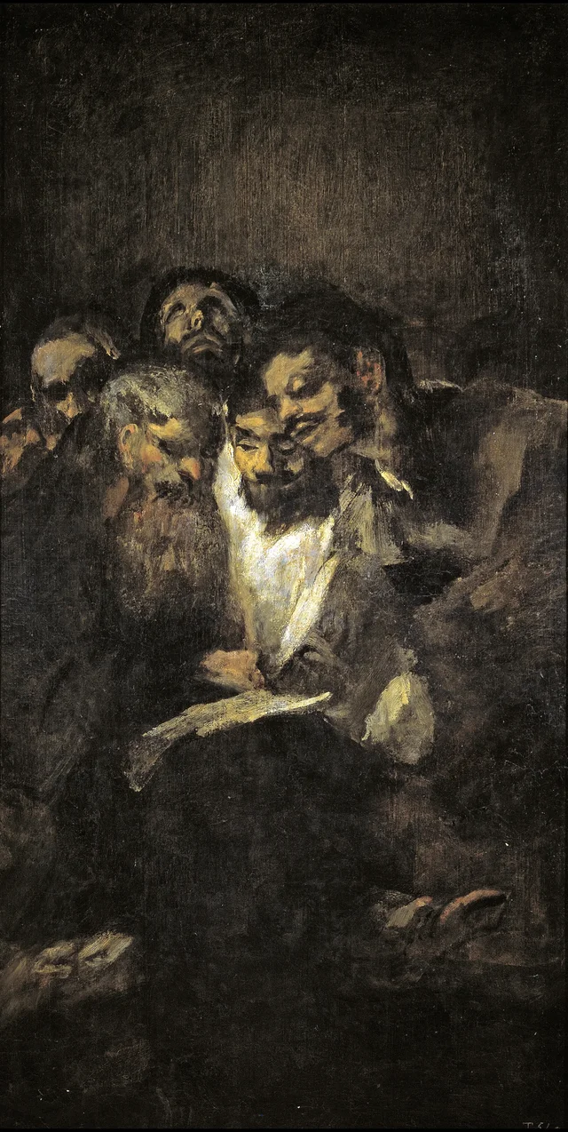 Hommes lisant, Francisco de Goya