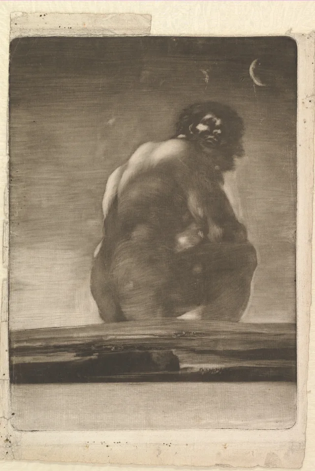 Seated Giant, Francisco de Goya