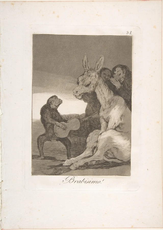 Plate 38 from "Los Caprichos": Bravo! (Brabisimo!), Francisco de Goya