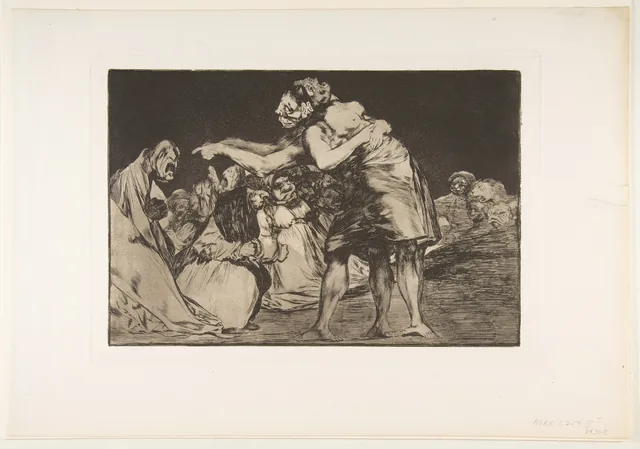 Disorderly Folly, from "The Disparates" (Follies / Irrationalities), Francisco de Goya