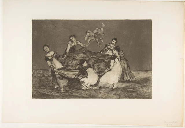 Feminine Folly, from "The Disparates" (Follies / Irrationalities), Francisco de Goya
