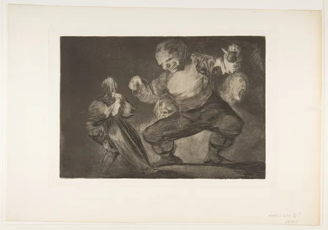 Les Disparates : Le Géant dansant, Francisco de Goya