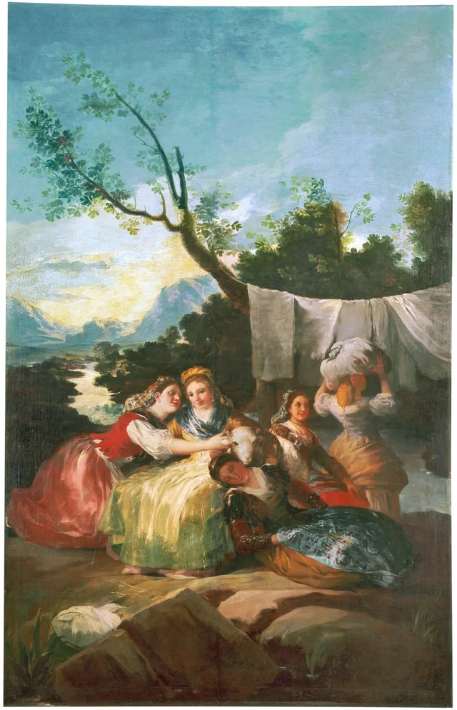 The washerwomen, Francisco de Goya