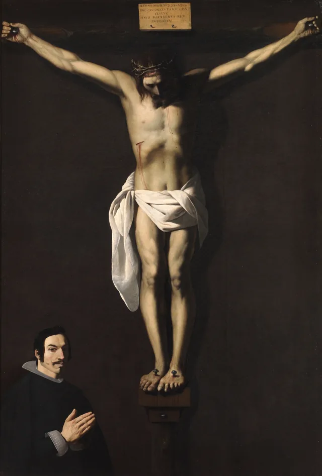 Crucifixion avec un donateur