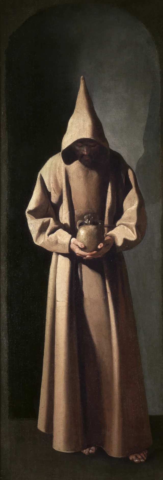 Saint François contemplant un crâne, Francisco de Zurbarán
