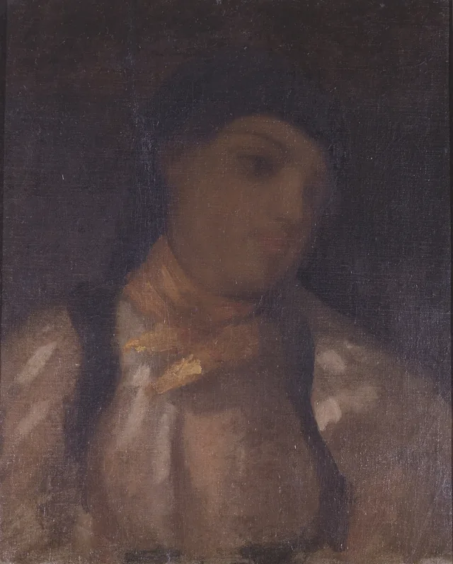 Estudo de um detalhe das Mulheres de Argel de Eugène Delacroix, Francisco Laso