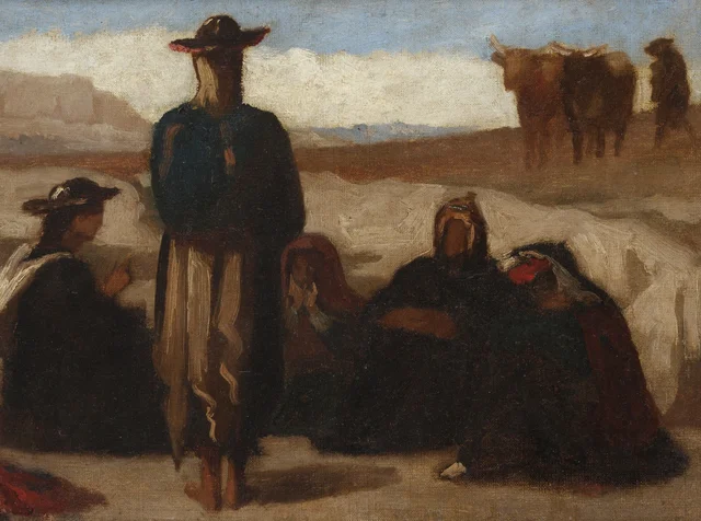 Estudio para «Pascana en la cordillera», Francisco Laso
