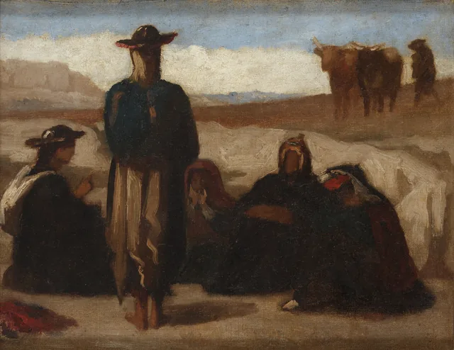 Estudo para "Pascana na cordilheira", Francisco Laso