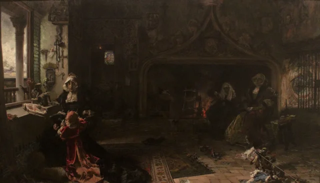 Joanna the Mad Confined at Tordesillas, Francisco Pradilla