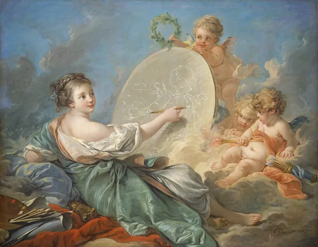 Allegory of Painting, François Boucher