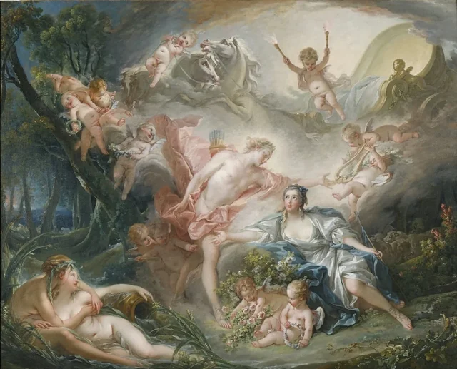 Apollo Revealing His Divinity to the Shepherdess Isse, François Boucher