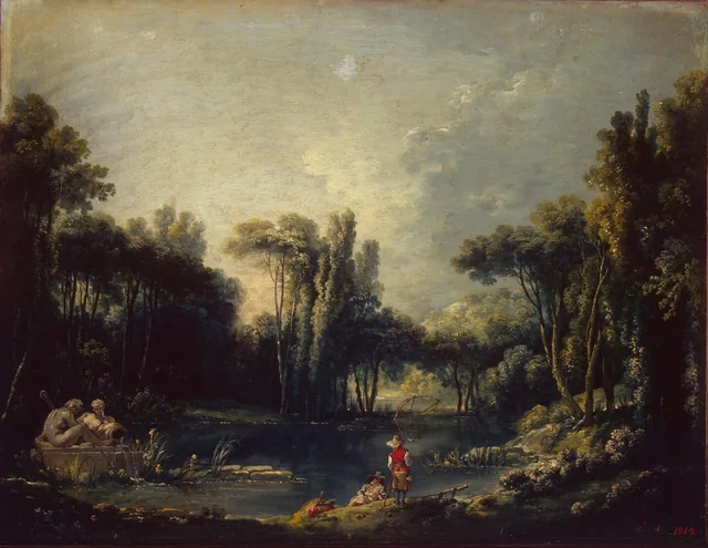 Landscape with a Pond, François Boucher