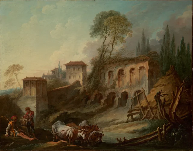 Imaginary Landscape with the Palatine Hill from Campo Vaccino