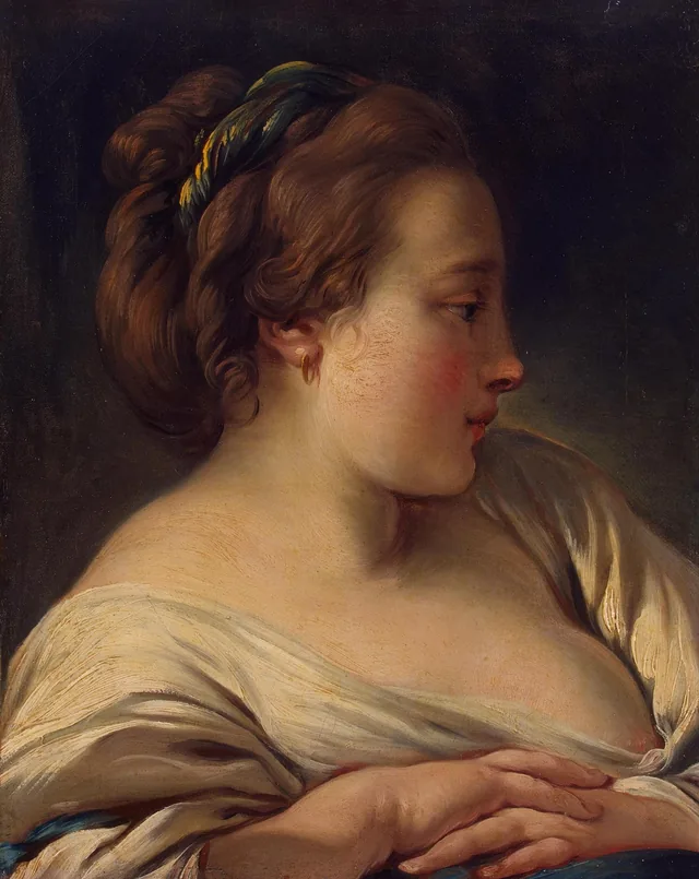 Head of a Young Girl, François Boucher