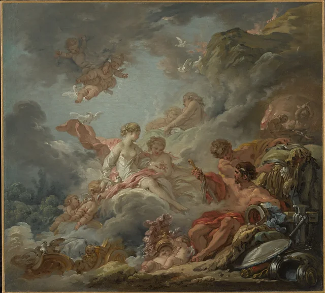 Vulcan Presenting Arms to Venus for Aeneas, François Boucher