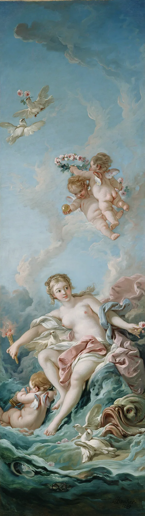 Venus on the Waves, François Boucher