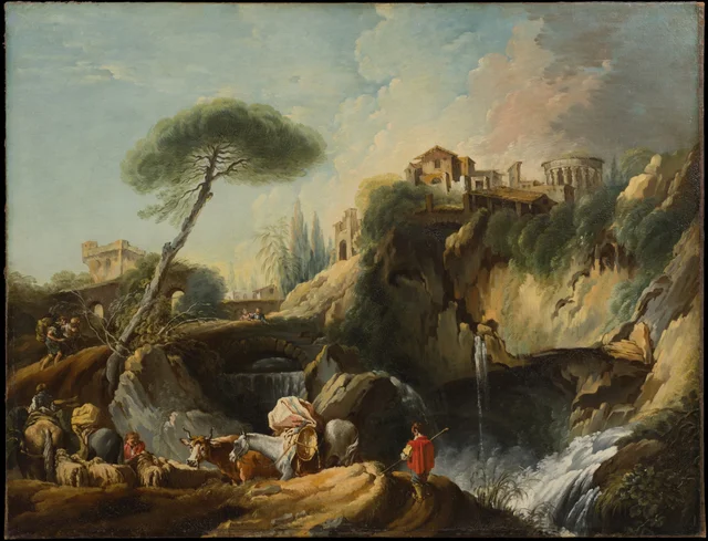 View of Tivoli with the Temple of Vesta