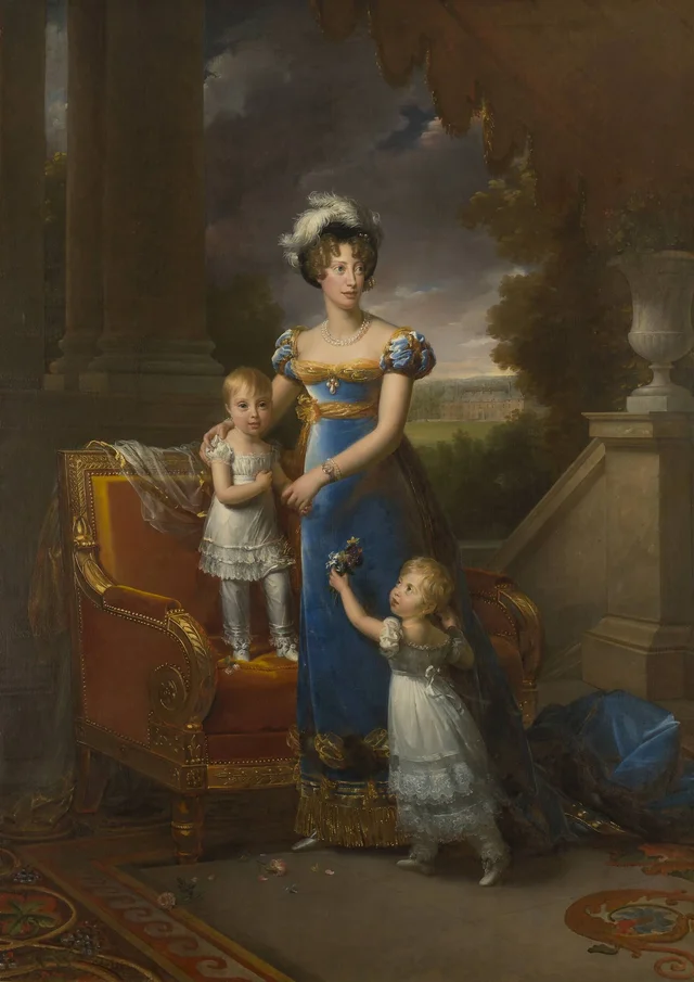 The Duchess of Berry and her Children before the Château de Rosny, François Gérard