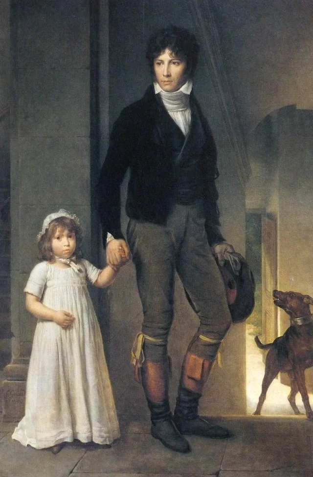 El pintor Jean-Baptiste Isabey y su hija, François Gérard