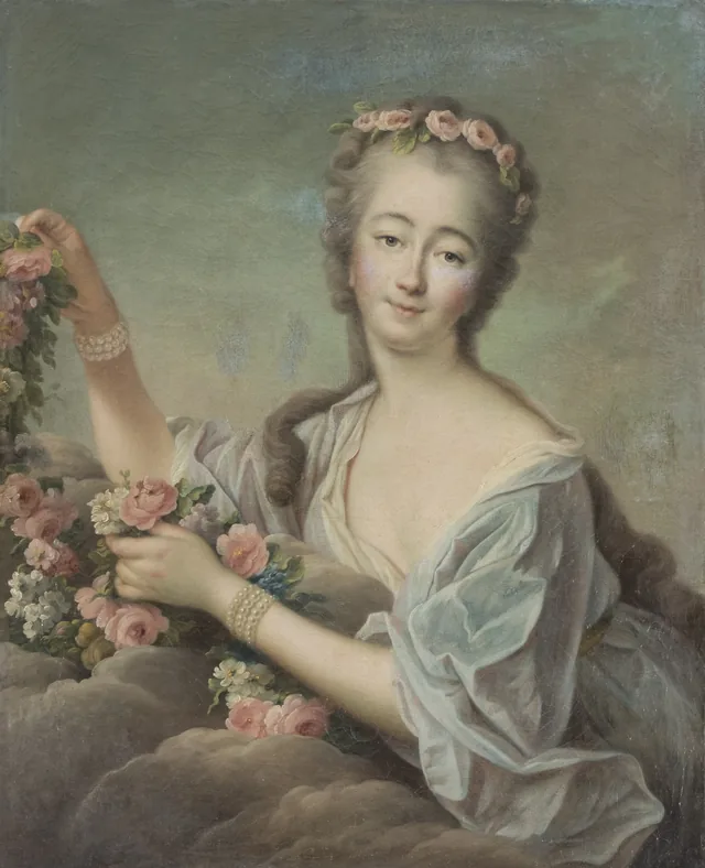 Portrait de Madame Du Barry en Flore, François-Hubert Drouais