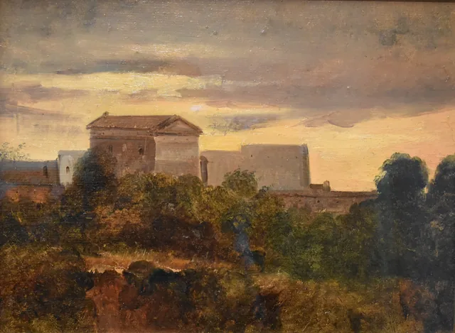 Edifício perto de São Boaventura, em Roma, François Marius Granet