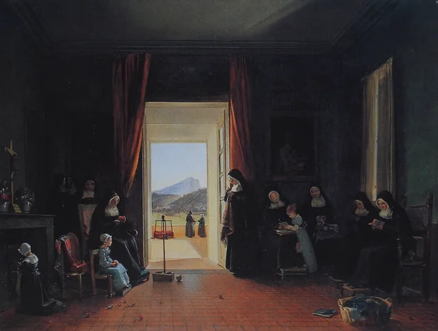 A escola das irmãs, François Marius Granet