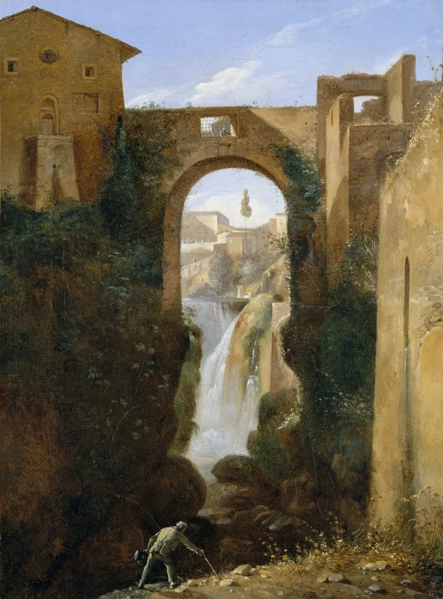 Ponte San Rocco and Waterfalls, Tivoli, François Marius Granet