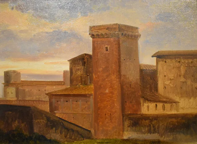 Roma, a torre de São Francisco de Paula, François Marius Granet