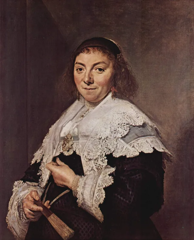 Portrait of Maria Pietersdr Olycan, Frans Hals
