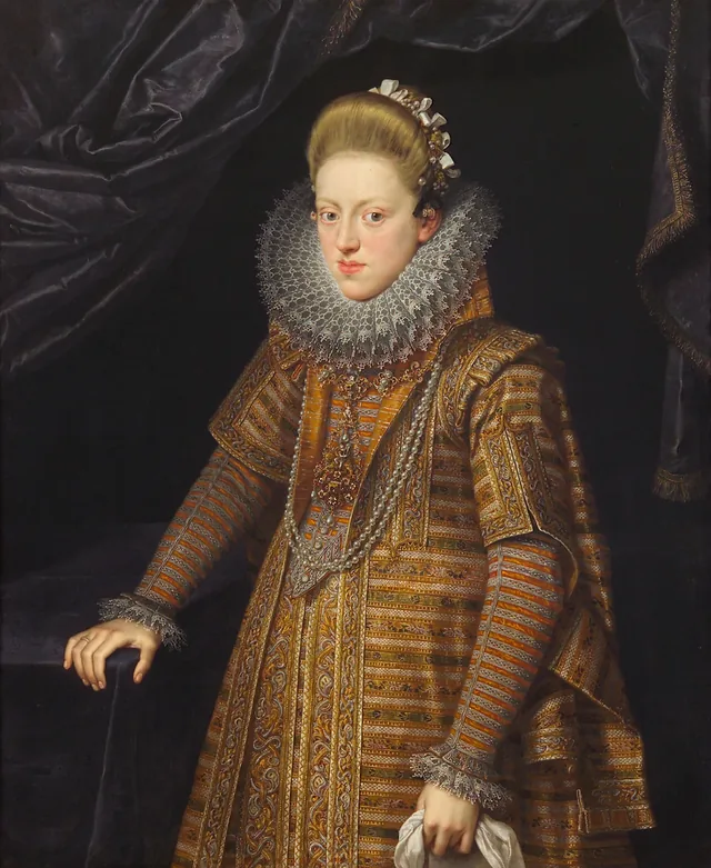 L'archiduchesse Éléonore (1582-1620), portrait aux genoux