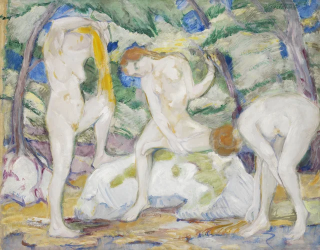 Bañistas, Franz Marc