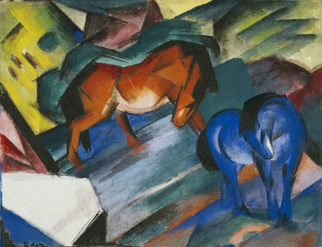 Caballo rojo y caballo azul, Franz Marc