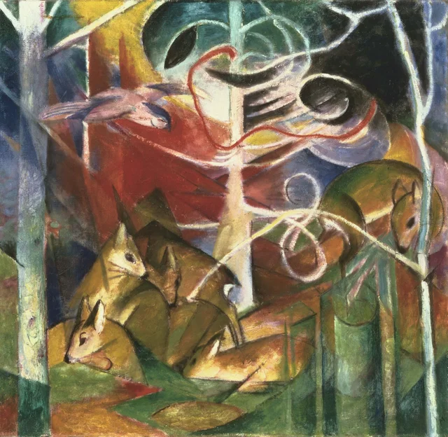 Corzos en el bosque I
