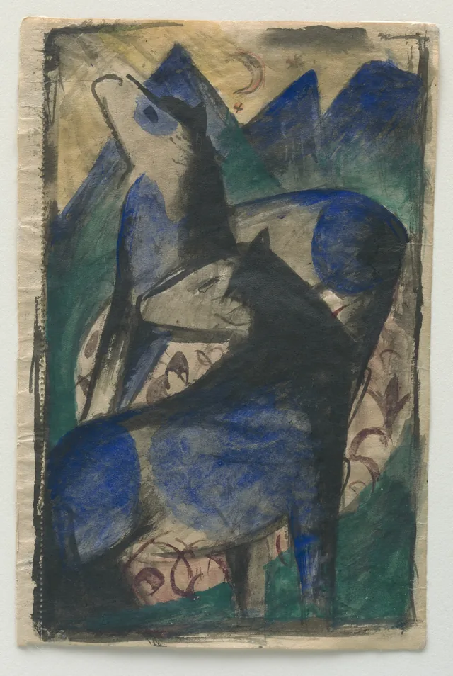 Two Blue Horses, Franz Marc