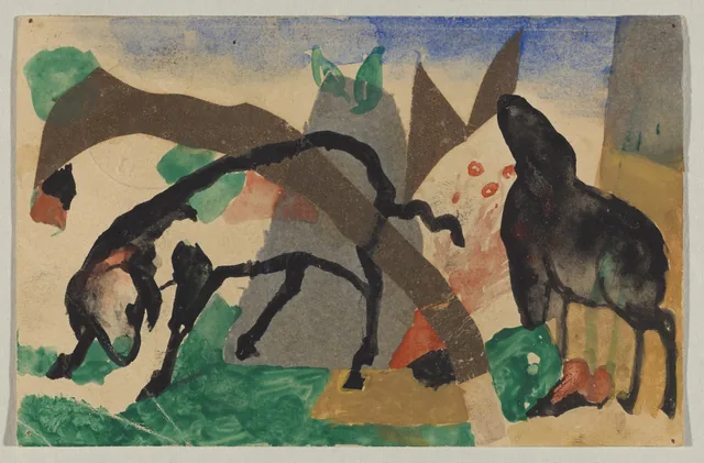Two Sheep, Franz Marc