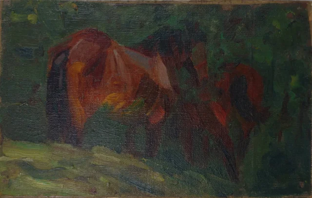 Esquisse de cheval II, Franz Marc