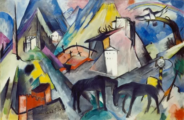 The Unfortunate Land of Tyrol, Franz Marc
