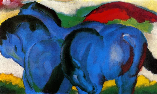 Los pequeños caballos azules, Franz Marc